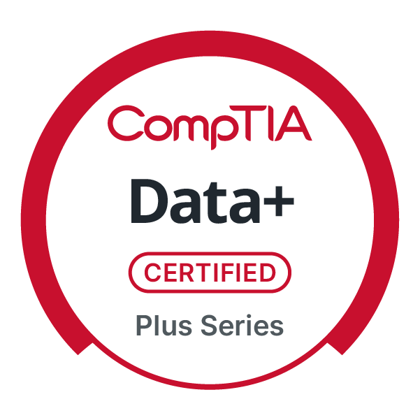 comptia data+ badge
